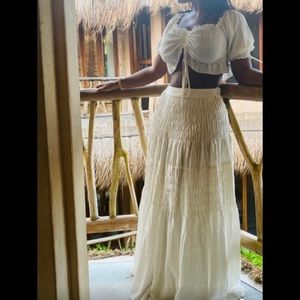 Two piece long skirt set